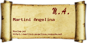 Martini Angelina névjegykártya